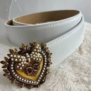 Dolce&Gabbana Leather Devotion belt